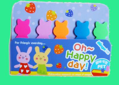 China Creative Rabbit shaped Fancy Sticky Notes for children 42x11mm for sale