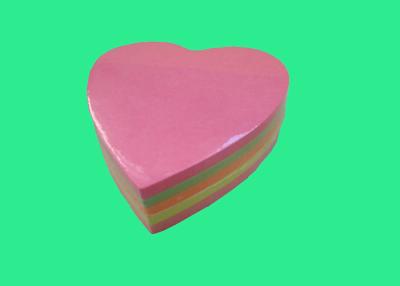 China Repeatable Fancy heart shaped Sticky Notes for teachers , students for sale