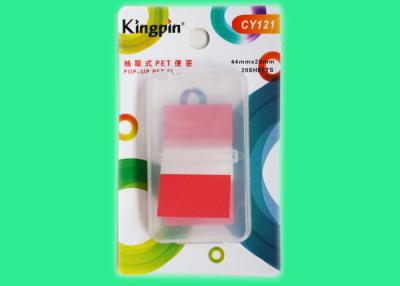 China Hard shell Pop Up Sticky Notes , 44X25mm 20 sheets Assorted sticky notes for sale