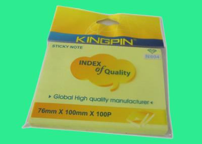 China Eye Catching yellow Neon Sticky Notes repositionable with no marks left for sale