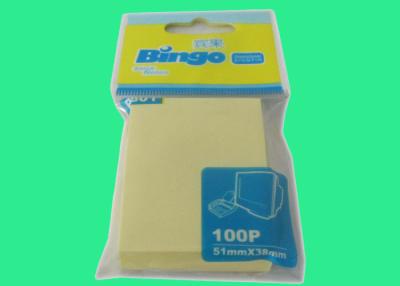 China Cojín pegajoso de post-it del amarillo pegajoso de las notas mini repetible de 1,5 x 2 pulgadas en venta