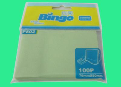 China Personalized Notes Pastel Green Sticky Memo Pad 2 X 3 Inch Page Marker for sale