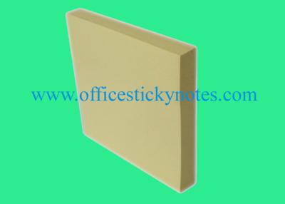 China 3 By 3 Inch Pastel Yellow Sticky Notes Pad With Water Based Glue for sale