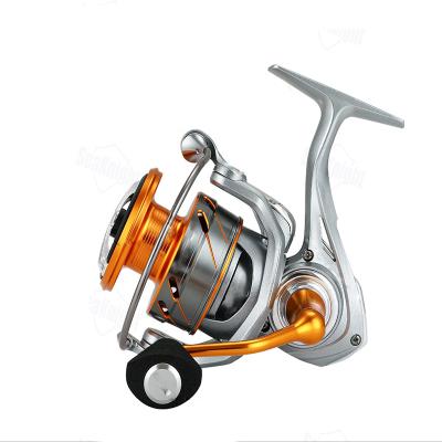 China LEFT HAND Metal Saltwater Fishing Reel Fishing Tackle 2000-7000 For Carp Double Loading Spinning Fishing Reels for sale