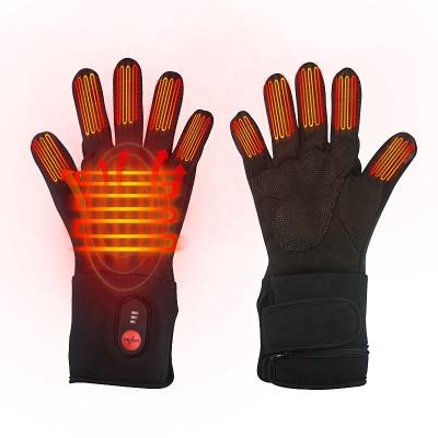 China Winter Outdoor Ski Sports Fashionable Custom Logo Heating Adjustable Battery Gloves Thin Electric Liner Passionate Horse Ridding Gloves for sale