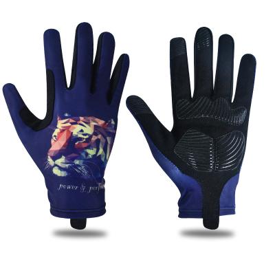 China Wholesale Breathable Anti-Slip Cushioning Full Finger Cycling Gloves Half Finger Adventure Cycling Outdoor Gloves Men Women Outdoor Gloves for sale