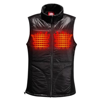 China QUICK DRY 3 Level Control Fleece Vest Smart Far Infrared Heated Vest For Men for sale