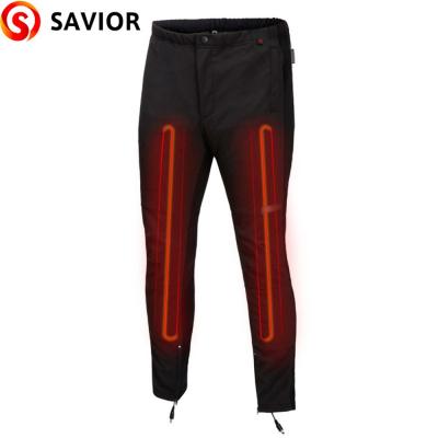 China Breathable Savior Customized Rechargeable Battery Heated Ski Heating Pants Heated Underwear For Men for sale