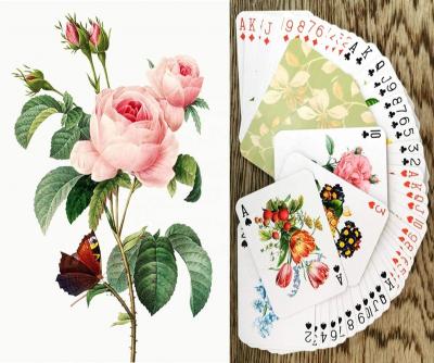 China Paper front and back both sides custom printed playing cards for sale