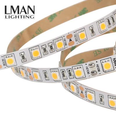 China Easy Installation Wram Bare Board IP20 SMD5050 60leds/m 10mm Width DC 12V/24V 10W White Rope Led Light for sale