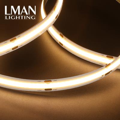 China Easy Installation Zhongshan Decor Light IP20 480leds/m Indoor COB 8MM 10MM Width DC24V 10W 12W Led Strip for sale