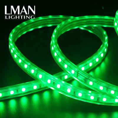 China Easy Installation Bar Restaurant Decoration SMD5050 60leds/meter RGB High Voltage Led Strip Light for sale