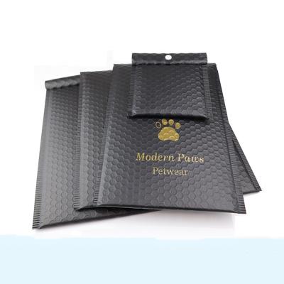 China Sturdy 500pcs/lot Custom Design Envelopes Bubble Bag Foil Bubble Wrap Metallic Mailing Mailing Bag With Your Logo for sale