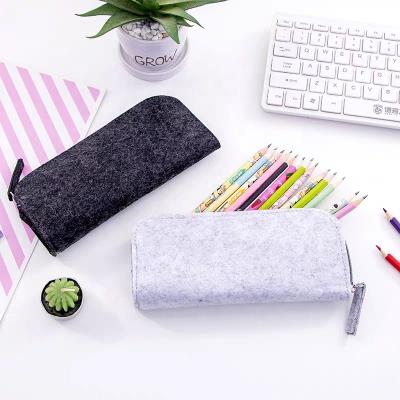 China Luxury Folding Men Women Wool Felt Fabric Sunglasses Case Bags With Zippers DIY High Quality Coin Purse Pouch For Accessories for sale