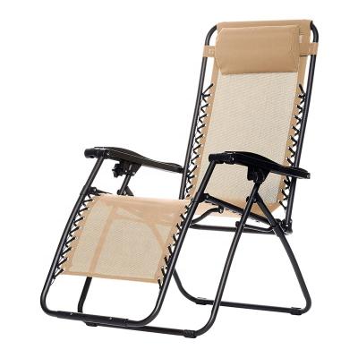 China Outdoor Eco-Friendly Sun Lounge Chair Folding Beach Lounge Chair Zero Gravity Folding Sun Lounger for sale