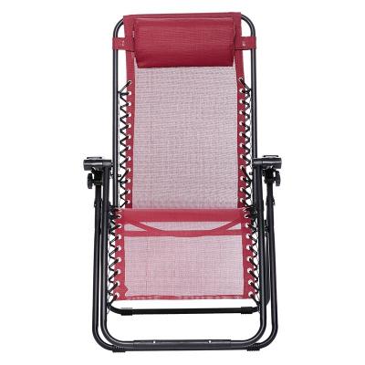 China Eco-Friendly Oversized Outdoor Chair Adjustable Recliner Beach Chiar Weightlessness Recliner for Camping and Lunch Break for sale