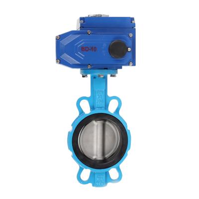 China D971X-16Q general iron malleable electric wafer soft seal butterfly valve switch adjustment butterfly valve dn500 dn450 for sale