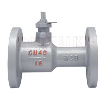 China General QJ41M Carbon Steel WCB Flange High Temperature Purge Steam Boiler Heat Conduction Integral Ball Valve for sale