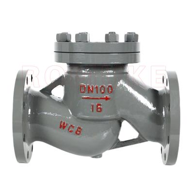 China General H41H/Y-16C GB Carbon Steel WCB Elevator Standard Flange Check Valve for sale