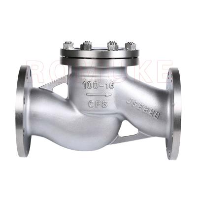 China H41W-16P GB Standard Stainless Steel CF8 CF3 CF8M CF3M Lift Flange Check General Valve for sale