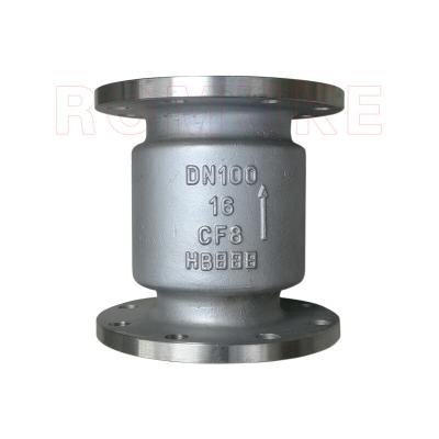 China H42W-16P CF8 CF3 CF8M CF3M Vertical Flange Check Stainless Steel General Valve for sale