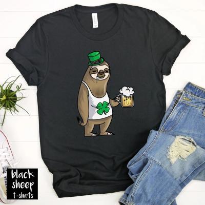 China 2022 New Lucky St. Patrick's Day Printing Crewneck T-shirt QUICK DRY for sale