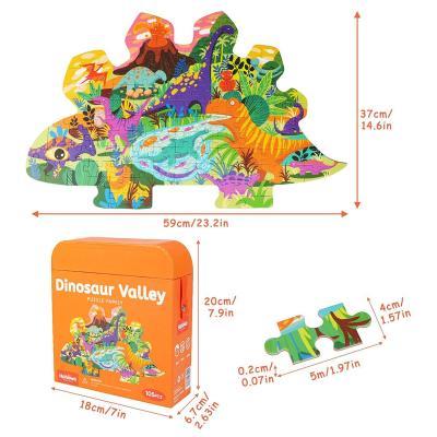 China Shoulder Bag Factory Dinosaur Valley Direct Baby Art Story Puzzles Toys Bag Colorful and Comfortable Puzzles for sale