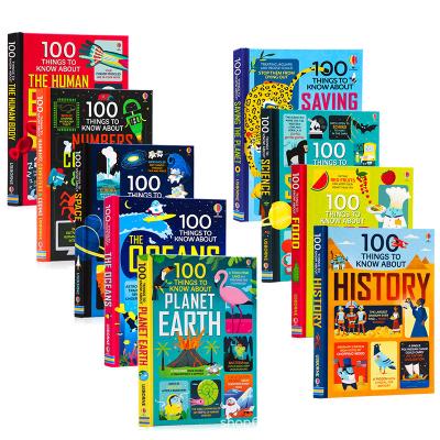 China 9 Funny Wholesale Books / Usborne Books Set Kids 100 Things To Know Books For Children for sale