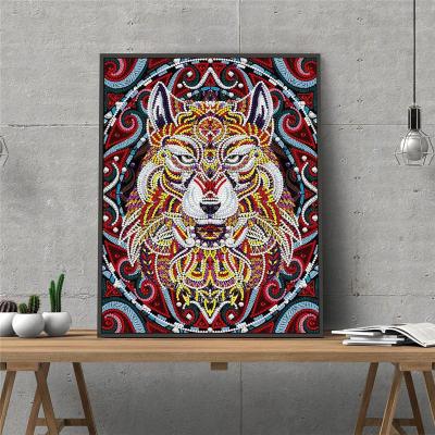 China New 5d Classic/Postmodern Diamond Painting Animal Luminous Diamond Painting Kit Diamond Embroidery Home Art Decor Gifts for sale