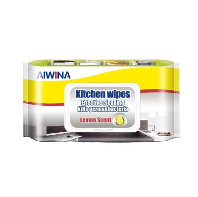 China AIWINA Cleaning Factory Nonwoven Rectangular PVC Cheap Dining Clean Tablecloth Disposable Kitchen Cleaning Wipes Dishes Plates for sale