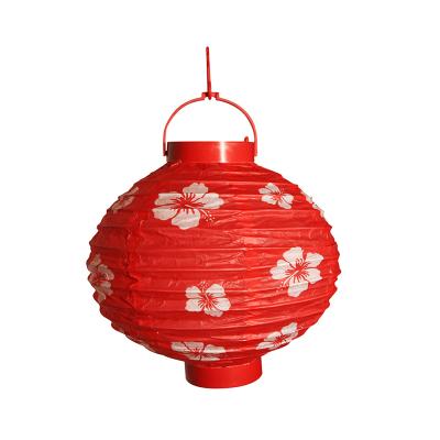 China USA 8 Inch Colorful Polyester Round Hanging Lanterns For Home Decoration for sale