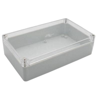 China 200*120*57mm ABS Clear Cover Outdoor Waterproof IP66 Junction Box Electrical Box 4 Screws for sale