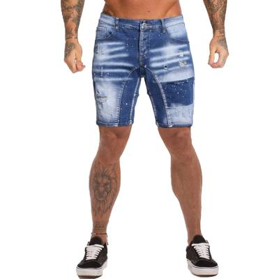 China OEM Hot Selling Breathable Summer Custom Made Men's Heavy Ripped Skinny Jean Shorts Men Cotton for sale