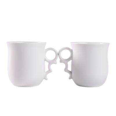 China Wholesale Viable Style Nordic Matte White Ceramic Coffee Mug for sale