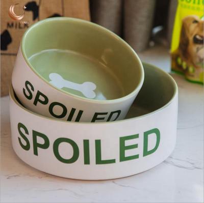 China China Manufacturer Wholesale High Quality Sustainable Round Eco Friendly Ceramic Pet Bowl for sale