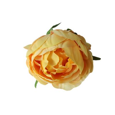 China Decoration Single Stem Heads Real Touch Wedding Backdrop Decoration Silk Peony Artificial Flowers for sale