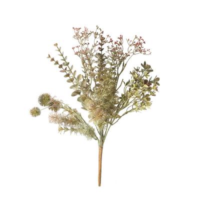 China Artificial Decoration Spring Fern And Lavender Flowers Stem for sale