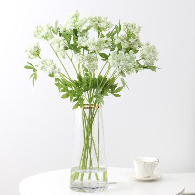 China Decoration Artificial Stem Clematis Leaves Stem Branch Greenery Plants Plastic Leaves For Home Decoration for sale