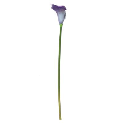 China Decoration Artificial Flowers Artificial Calla Flower PU Purple Calla for sale