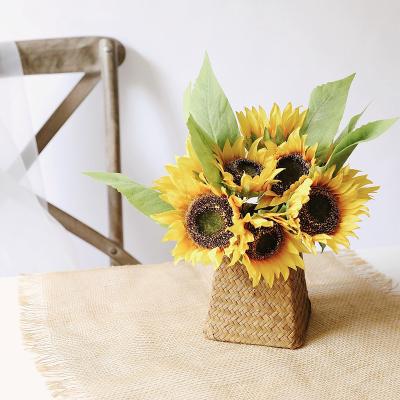 China Decoration Sunflower Bouquet Artificial Sunflower Artificial Flower Made in China for sale