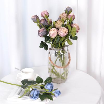 China Retro Simulation European Main Rose Bouquet Rose Bouquet 3 European Retro Simulation for sale