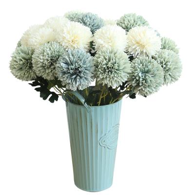 China Beautiful Colorful Artificial Silk Flowers Dandelion Flower For Wedding Decoration for sale