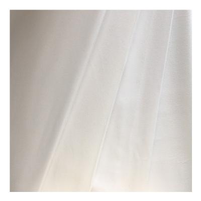 China Breathable Outdoor Atmospheric Neat Color Cloth Fabric Bleach White Polyester Fabric for sale