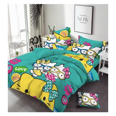 China Customized Baby Cartoon Tear-Resistant Pattern 100Polyester Scatter Print Bed Sheet Fabric for sale