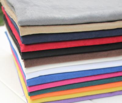 China China Shrink-resistant Textiles Single Face Faux Stretch Polyester Suede Knit Materials Fabric For Clothing for sale