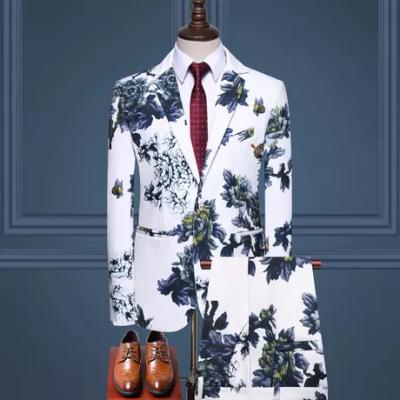 China Hot Sale Factory Wholesale 2 Pieces Mens Suits Anti-wrinkle, Slim Fit Luxury Male Suit Jacket And Pants Cheap Price for sale