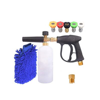 China Amazon Hot Sale Plastic and Steel Car Wash Kit Pressure Car Cleaning Kit for with Car Wash Glove and Foam Cannon with Tips for sale