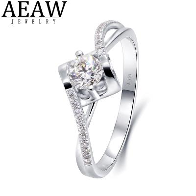 China CLASSIC Ring Lab Grown Diamond Fine Gemstone DEF Color 0.3ct HPHT/CVD Jewelry For Women CVD/HPHT Engagement Ring for sale