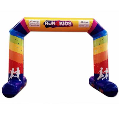 China Oxford Cloth or PVC Inflatable Arch Running Logo Inflatable Arch Printing Outdoor Events Entertainment Event Running Custom Finish Line for sale