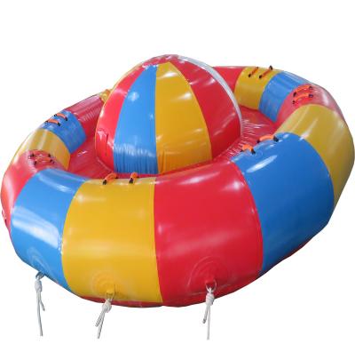 China UFO Inflatable Crazy Water Sport Boat Banana Sea Plant Gyro Spinning Disco Towable for sale